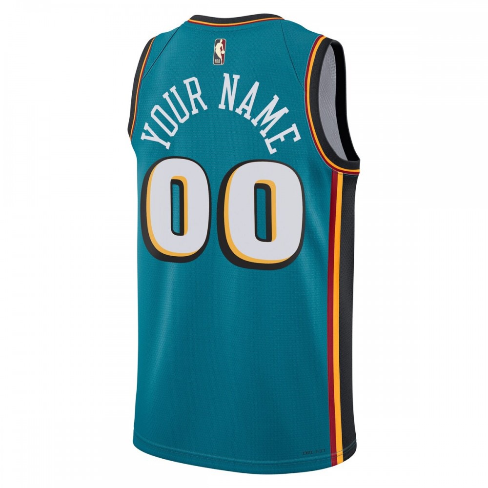 Detroit Pistons Unisex 2022/23 Custom Swingman Jersey - Classic Edition - Teal-Pro Kit Vault | Brand New 26/27 Sports Jerseys